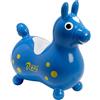 GYMNIC Cavallino Gonfiabile Rody Gymnic Originale - Giocattolo Cavalcabile Made in Italy - Stimola Equilibrio, Coordinazione, Motricità - Colore Blu
