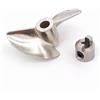 FYWYVIY Elica for barca RC 40mm 5mm albero P1.4 Puntello in metallo for motoscafo RC Yacht Vee Oval Hydroplane