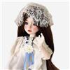 Linara Elegante BJD in scala 1/6 con giunto sferico con set completo: vestiti, parrucca, scarpe, stile francese intelligente per collezionisti dai 15 anni in su