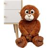 Generico Punch Monkey Peluche-Peluche | Scimmia di peluche, Orangutan - Co-Friendly coccolone Scimmia di peluche per bambini Ragazze Ragazzi Fan Adulti Ufficio Camera da Soggiorno Viaggi