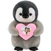 FAHOXUMR Peluche Di Pinguino Personalizzata Con Cuore Foto E Testo, Pinguino Di Peluche Personalizzato Come Regalo Per San Valentino E Natale, 20cm