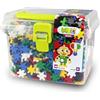 Meli Mini Box da viaggio creativo 1100 - giocattolo educativo e set da viaggio per bambini: puzzle flessibile, mosaico e giocattolo da costruzione in pratica valigetta