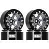INJORA Cerchi Beadlock 1.3 in Alluminio Offset Negativo -5.25mm per SCX24 TRX4M 1/24 1/18 RC Crawler