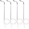 Seprendi 20Pcs Modello Ferroviario 10cm Lampione Lampione Stradale Scala HO 1:87 LED 3V Resistenze LQS08 Singola Testa- Luminoso