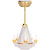 Agatige Lampadario in Miniatura per Casa Delle Bambole, Scala 1/12, Vivida Luce LED Decorativa Lampadario in Miniatura per Case Delle Bambole, Regalo Perfetto per Gli Amanti Delle Case Delle Bambole