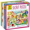 Ludattica - Secret puzzle 24 Maxi pezzi | Formato 50x35 cm | con lente spia inclusa | Personaggi delle fiabe | Gioco educativo per bambini di 3 anni | Made in Italy
