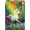Educa - Puzzle 500 pezzi per adulti | Chase L'arcobaleno, Anne Stokes. Pezzi perfettamente finiti e sicuri per i bambini. Misura montata: 34 x 48 cm. Include colla FIX Puzzle. Da 11 anni (18448)