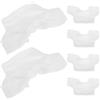 FUNOMOCYA Magliette Bianche per Orsetti di Peluche 6 Pezzi, Mini Magliette Scollatura Elegante, Vestiti Morbidi e Versatili per Bambole Orso da 13 Cm, Accessori Fai da Te per Animali