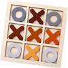 mophrati Emozioni da gioco con scacchiera XO e giochi di puzzle educativi per lo sviluppo e il potenziamento delle conoscenze dei bambini, rompicapo educativi intelligenti, caffè, 14.5x14.5 cm