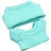 Generic Set di vestiti per bambole da 17 cm, grazioso abbigliamento lavorato a mano, berretto flangiato filettato + maglietta, regali per collezionisti di bambole, ragazze, ragazzi, accessori per bambole da