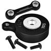 GPM Aluminum 7075 Direct Mount Servo Saver (25T Spline) with Fix Link for Arrma 1:10 VORTEKS/SENTON/Big Rock/Outcast/Granite/KRATON/SENTON / 1:8 Mojave/Vendetta/Infraction Upgrades - Black