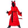 Lito Angels Vestito Costume Halloween da Diavolo Rosso con Maschera, Corna e Coda per Bambino Taglia 12-14 anni, XL