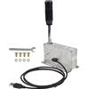 FVDPWYE USB Sequenziale Shifter Metallo PC Cambio Sequenziale USB Videogioco Freno a Mano per Simulatore di Guida Compatibile con Volante TMX G29 G923 G92, Nero