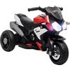 HOMCOM Moto Elettrica per Bambini 3-5 Anni Max. 25kg con Luci, Musica, Batteria 6V e Velocità 3km/h, 86x42x52 cm, Rossa