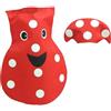 predolo Costume da Frutta per spettacoli teatrali, Feste a Tema, Carnevale, Ragazzi e Ragazze, Forma di Fungo Rosso