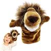 Duroecsain Pupetti a mano di animali, burattini a mano per bambini | pupazzi di peluche morbidi | pupazzi di animali di peluche creativi, divertenti e adorabili, lavabili, con bocca di