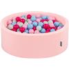 KiddyMoon 90 X 30 Cm / 300 Palline ∅ 7CM Piscina di Palline Colorate per Bambini Tondo
