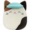 Squishmallows SQCR2394 - Peluche ufficiale Kelly Toys - Cam il gatto con cappello, 19 cm