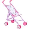 HTI Peppa Pig passeggino giocattolo | Passeggino per bambole in design Peppa Pig rosa e bianco | Passeggino pieghevole | Passeggino per giochi di ruolo | A partire dai 3 anni in su