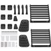 Lylithuif Protezione lampada anteriore Griglia di aspirazione Porta Copertura motore Cerniera Decorazione adatta per TRX4 Defender 1/10 RC Crawler Auto Accessori in plastica