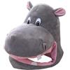 Generico Cappello Ippopotamo,Cappello Ippopotamo dei cartoni animati,Cappello per costume animale regolabile | Divertenti oggetti di scena per foto cosplay, accessori per costumi di animali per Hallowee