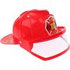 Wedhapy 1pc Casco antincendio Casco per Pompiere Casco da Pompiere per Bambini Casco di Sicurezza Cappello da Capo Vigile del Fuoco Gioco di Ruolo Vestito Operato Rosso