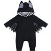 Generico 2/3 Pezzi Zucca Halloween Costume Neonato, Maniche Lunghe Vestito Halloween Neonato, Costume Halloweens Neonatos in Cotone Unisex, Costumes Zucca Neonatos Tuta Con Cappuccio+Pantaloni a Righe e