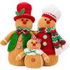Generic 3X Peluche a Forma di Omino di, Giocattolo Morbido per Bambini, Regali per L'Albero di Natale