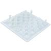 UPALDHOU Set di Scacchi in Vetro Smerigliato 25x25 Cm Crystal Crystal Conmite con 32 Scacchi Squisiti per l'uso di Campeggio di Viaggio in Campeggio