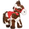 Generico Peluche Elettrico Cavallo Maculato, Natale Cavallo Maculato Animato, Graziosos Giocattolo Interattivo Cavallos Cammina Con Allegro Nitrito, Realistico Testa Scodinzola Peluche Natalizio Cavallos