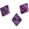 Generic Strumento di Apprendimento Dell'astrologia Set di 3 Dadi Runici, Dadi Poliedrici Mistici e Vivaci per la Previsione Futura, Scena applicabile: Amanti della Divinazione, Materiale: Acrilico