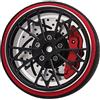 Luzhengyang Aggiornamento RC Modello Accessorio Volantino per Sanwa M11 X MT4 MX-V, Materiale Metallo, Trasmettitore Remoto per Auto Camion gy Appassionati