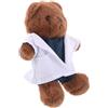 BESPORTBLE Orsetto di Peluche Dottore Compatto e Leggero in Peluche Marrone con Design Creativo da Medico, Regalo per Ragazzo Ragazza a Scuola e Compleanni
