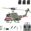 RCXTechPro RC ERA C032 UH-1 Huey RC Elicottero 1/48 6CH 2.4G Flybarless Gyro Stabilizzato con Posizionamento Ottico e Atterraggio One-Key -RTF/3 Batterie