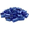 BRICK Flip Lego 2 x 4 pietre Classic, 100 pezzi - singoli mattoncini in confezione grande, per piastra Lego e scatola, set per principianti | Basic Bricks (3001) (blu scuro)