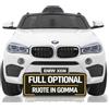 Mondial Toys BMW X6M 12V Auto Elettrica per Bambini con Telecomando Parentale - Macchina Elettrica con Sedile in Pelle, Ruote in Gomma EVA, Luci LED, Porte Apribili, MP3 USB, Soft Start, Carico 30 kg