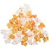 FUNOMOCYA 50 Pezzi Popcorn Finti in Plastica e Resina, Miniature Leggere a Forma di Popcorn, Decorazione Creativa e Delicata per Casa e Accessori Fotografici Colore Casuale