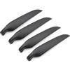 SPARKHOBBY 4 pezzi HY modello elettrico aliante volante pieghevole paddle diametro 7-11 pollici nero elica pieghevole per parti di aeroplani RC (2 paia 6,5 x 4)