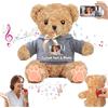 MeterBear Orso di Peluche Personalizzato con Registratore Vocale Personalizzato, Orsacchiotto Peluche Teddy Bear come Regalo Personalizzati per Donne Uomini a San Valentino, Regali di Natale (30cm)