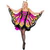 CARTOON Travestimento Farfalla donna con ali e cerchietto costume carnevale elegante con vestito in tulle e antenne outfit fantasia per feste a tema maschere ed eventi in poliestere