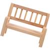 MUSISALY Mini Panca da Giardino in Legno per Casa delle Bambole, Mobili in Miniatura Resistenti e Realistici, Accessorio Decorativo per Ambienti di Mini Case