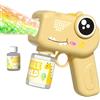 Generico Macchina Per Bolle Di Dinosauro Per Bambini - Pistola Per Bolle Elettrica Con Luce E Suono - Oltre 5000 Al Minuto - Incl. Soluzione Da 75 Ml - Giocattolo Portatile Per Interni Ed Esterni -