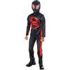 Rubie's Rubies Costume Miles Morales Deluxe per bambini, Tuta stampata con petto musculoso, copristivali e maschera, Ufficiale Marvel per Natale, Carnevale, Halloween, Cosplay
