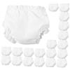 SUPVOX 20 Mutandine Elastiche per Morbido in Lavabile e Riutilizzabile Accessori Vestiti per Bambolotti Bambina Bianco