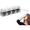 Generic 4 Tasti Fidget Toys Tastiera, Adulti Fidget Tastiera Tastiera Clicker Divertente Finger Tastiera Portachiavi Fidget Giocattoli Con Luce LED Tastiera Giocattoli Dito Tappi Tastiera Giocattolo Ansia