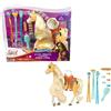 Mattel Spirit-Playset Festival a Miradero Cavalli Deluxe Chica Linda con Lunga Criniera e Accessori,Giocattolo per Bambini 3+Anni, GXF71