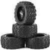 PLOQAZEH per Traxxas per Rustler 2wd 4x4 per VXL per Redcat per Volcano per EPX per Blackout per XTE 3S 4S per Brushless 4 Pezzi Set di Ruote E Pneumatici con Mozzo 120 Mm Pneumatici Auto RC