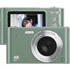 Andoer Videocamera digitale 4K Videocamera digitale 48MP Schermo da 2,4 pollici Zoom digitale 16X Rilevamento viso Anti-shake Effetto di bellezza Rilevamento del movimento Batteria flash incorporata