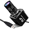 Magnolia Webcam USB 8MP 10X zoom ottico con obiettivo manuale varifocale CS 5-50mm, sensore CMOS IMX179 Webcam Zoom in e Out Fotocamera industriale Plug and Play per Linux Windows Raspberry Pi