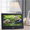 Akozon 7 Schermo HD LED Cornice per Foto Digitale Display Lettore Multimediale Sveglia Film Musicale per L'home Office (BLACK)